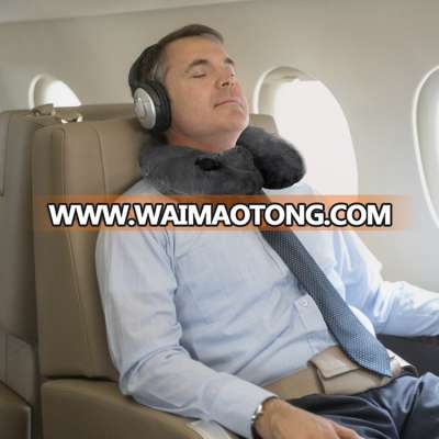 push-button inflatable neck pillow travel pack