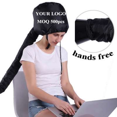 hands free soft bonnet hood hair dryer attachment for any handheld dryer